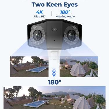 Reolink Duo 2 WiFi Camera 4K Dual Lens Outdoor Security Camera CCTV 8MP IP Cam Smart Detection Home Video Security Protection